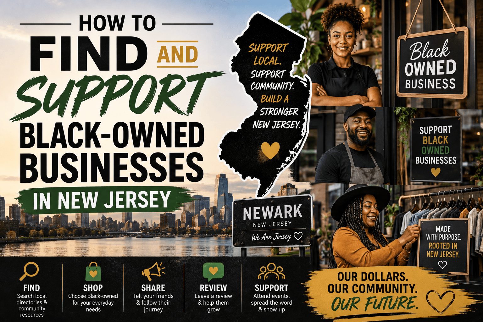 How to Find and Support Black-Owned Businesses in New Jersey representing New Jersey's diverse and vibrant communities