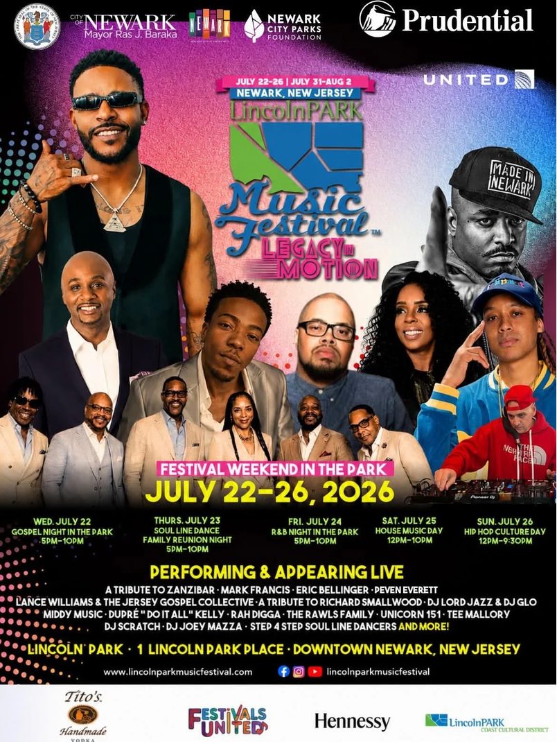 Newarks Lincoln Park Music Festival Returns for Another Summer of House, Hip-Hop representing New Jersey's rich musical heritage and live music scene