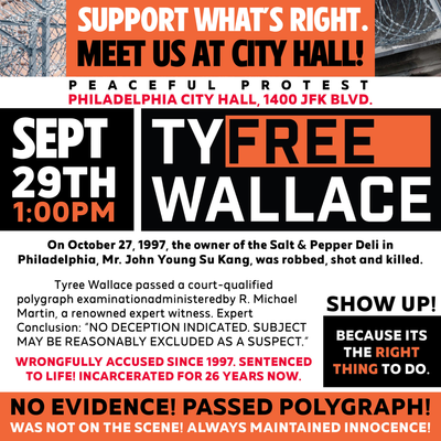 City Hall Peaceful Protest for Tyree Wallace, Philadelphia Man