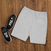 Back view of Grey Clout Fleece Shorts with back pocket.