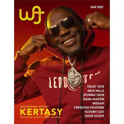 This is the print issue for the We Are Jersey Magazine: January 2021 Issue featuring Kertasy.