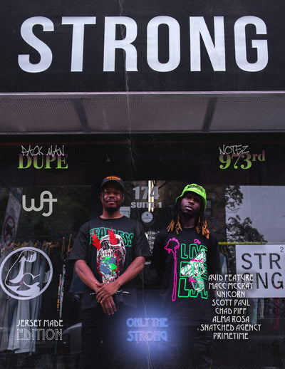 This is the print issue of the We Are Jersey Magazine July 2021 Issue Featuring Strong.
