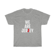 This is the grey We Are Jersey Unisex Triblend Tee.