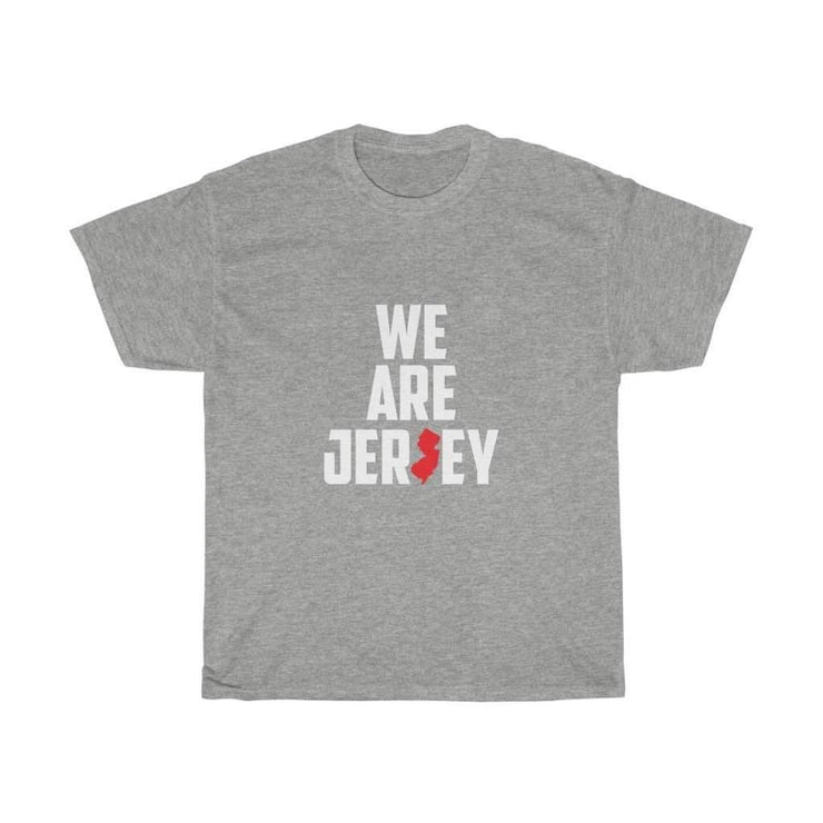 This is the grey We Are Jersey Unisex Triblend Tee.